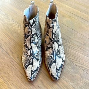Sam Edelman animal print booties